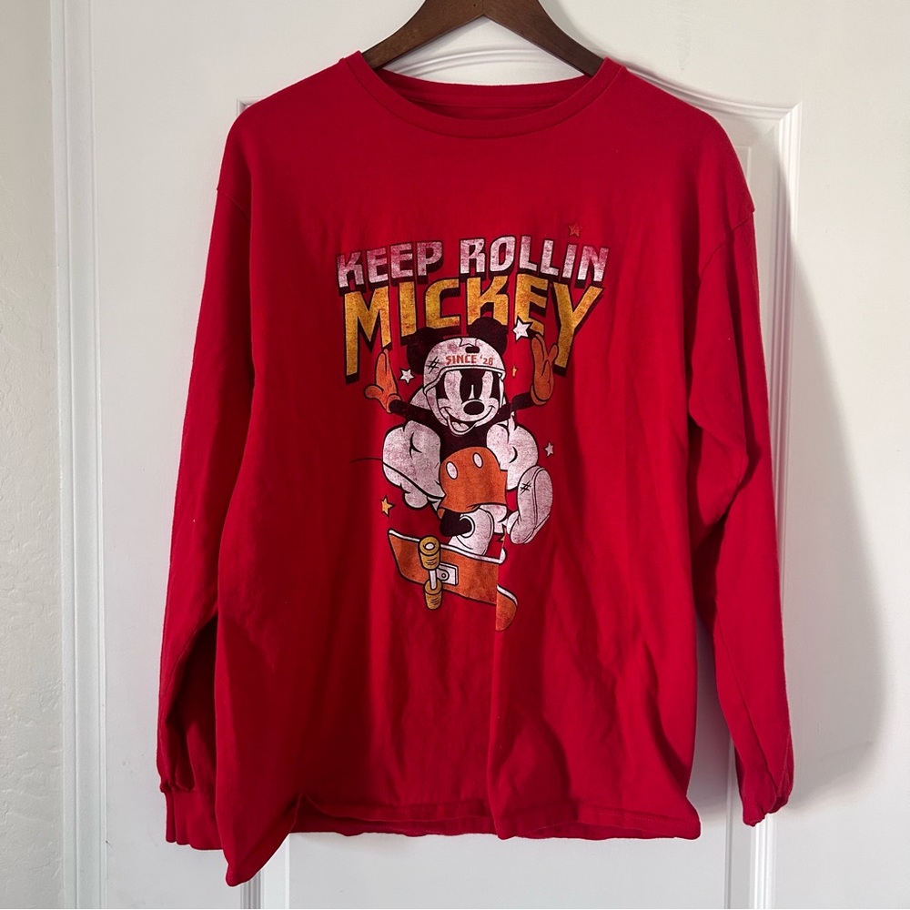 Disney Men’s Mickey Mouse Large Long Sleeve‎ Shirt